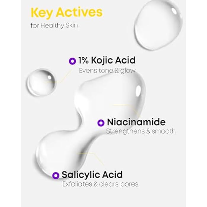 NINELESS B-Boost 1% Kojic Acid Toner with 2% Niacinamide for Dark Spot Correction - Korean Skincare for All Skin Types - Formula with Adenosine & Probiotics - 6.76 fl. oz. - Image 3