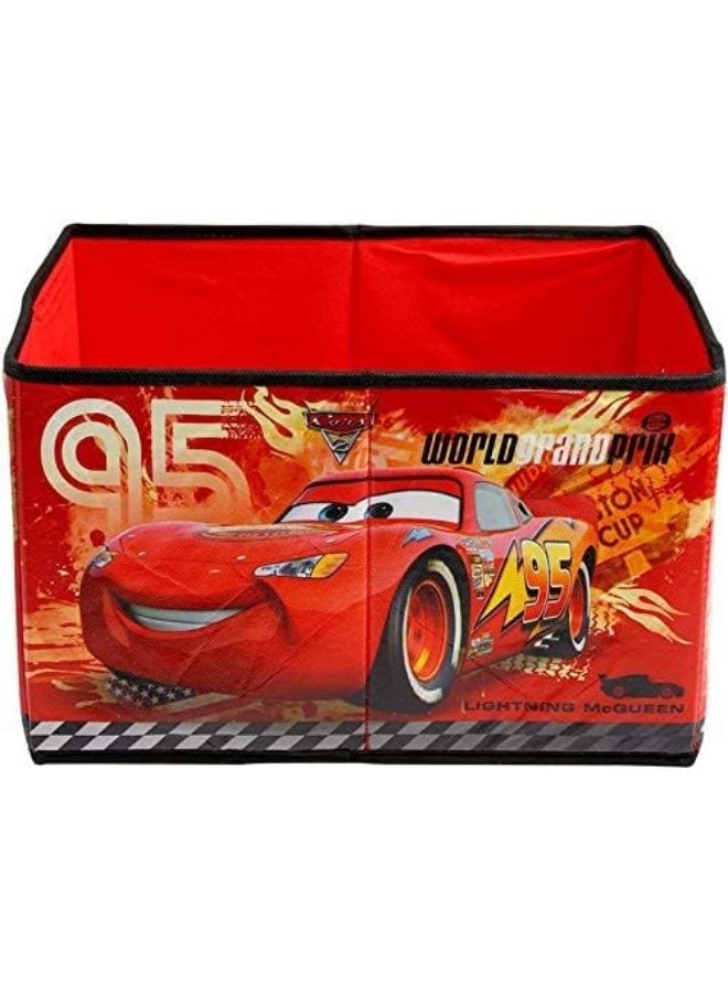 Disney Cars World Grand Prix Lightning Mcqueen Open Top Rectangle Storage Box - Image 1