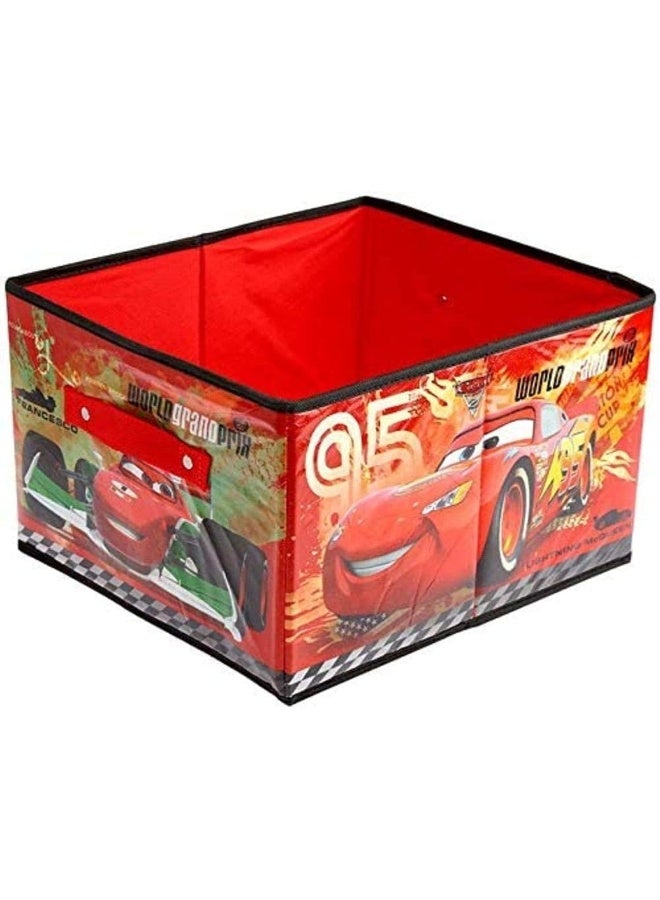 Disney Cars World Grand Prix Lightning Mcqueen Open Top Rectangle Storage Box - Image 2