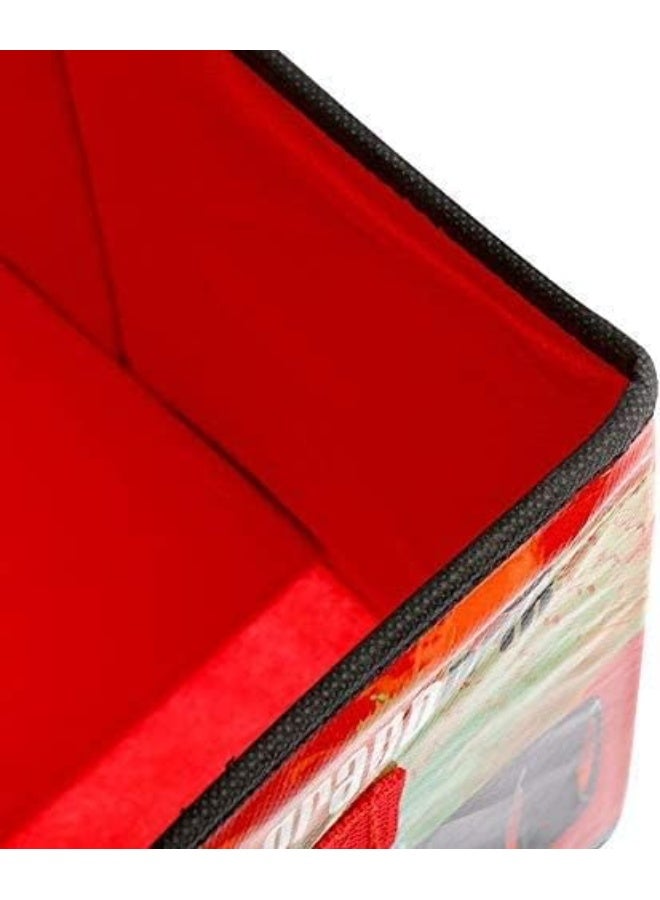 Disney Cars World Grand Prix Lightning Mcqueen Open Top Rectangle Storage Box - Image 3