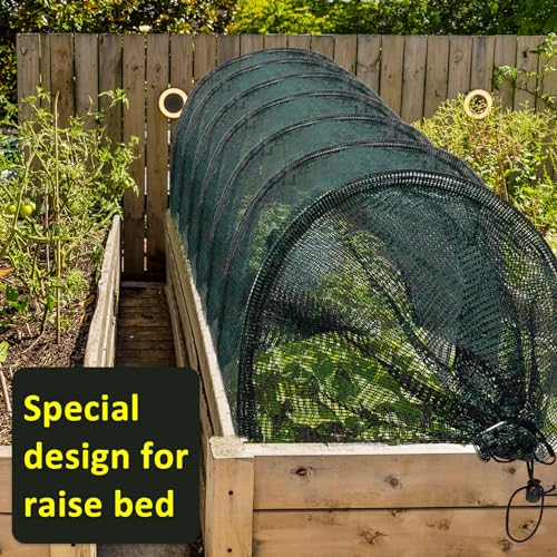 warmfarm 2 in 1 Portable Greenhouse Protection from Sun Heat,Garden Tunnel Shade Net Cover with Quick-Release Technology,Row Covers for Vegetables Plant Cover from Sun (Pack 1) - Image 3