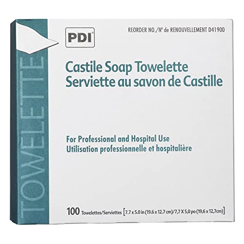 PDI D41900 Castile Soap Towelette 7.7"x5" Individually Wrapped 100/bx Sold Per Box - Image 2