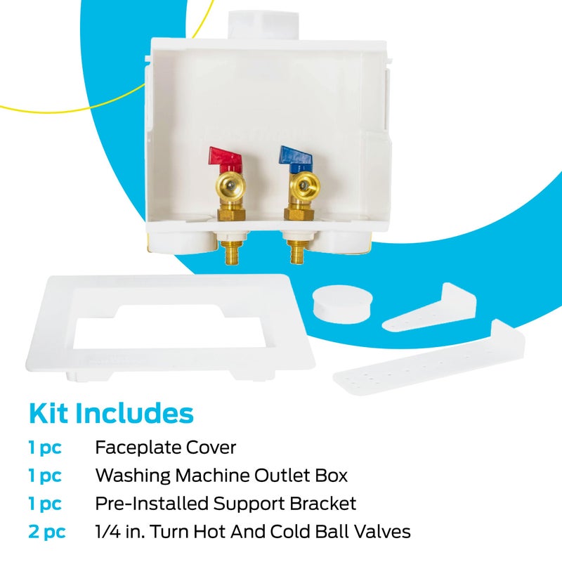 إيست مان Eastman 1/2 بوصة تجعيد Pex Connection X 3/4 بوصة Mht صندوق مخرج الغسالة ادفع لتوصيل تركيبات السباكة النحاسية استنزاف مزدوج 60245 - Image 5