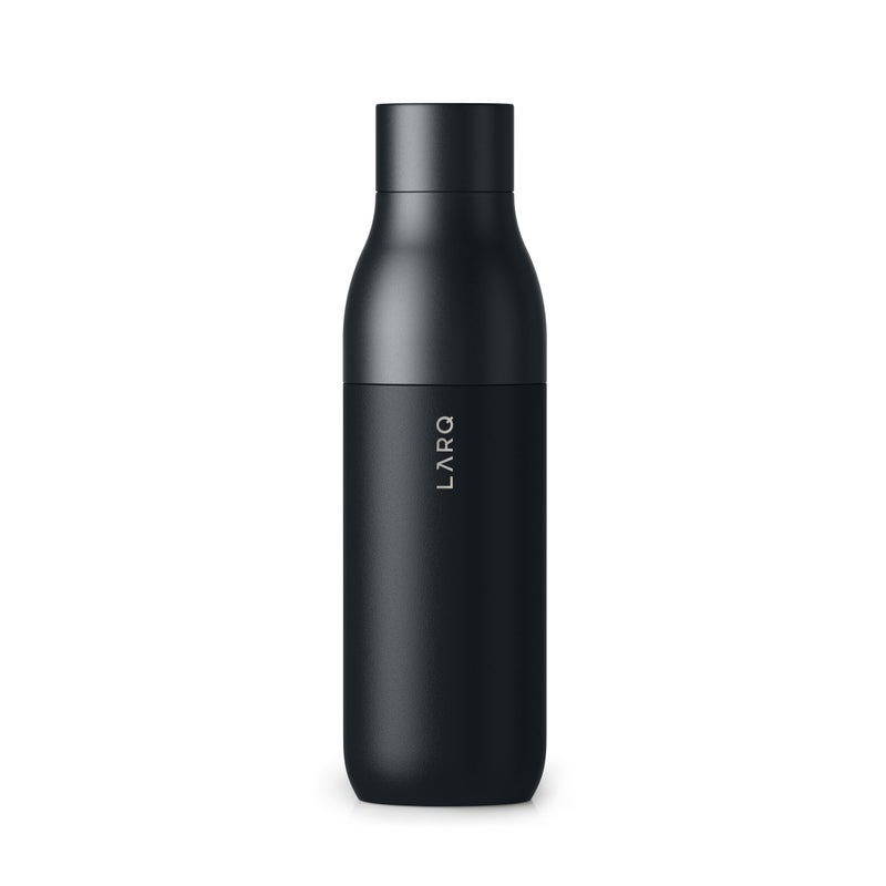 LARQ Bottle Twist Top 25 oz - Insulated Stainless Steel Water Bottle | BPA Free | Reusable Water Bottle for Camping, Office, and Travel | Keep Drinks Cold and Hot, Obsidian Black - Image 1