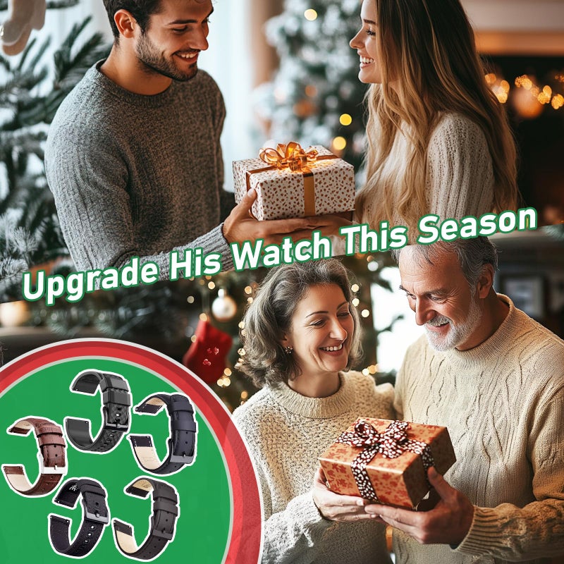 Ritche Christmas Gift Nylon Watch Strap with Heavy Buckle Bands 18mm 20mm 22mm Premium Seat Belt Nylon Watch Bands for Men Women, White Elephant Gifts, Stocking Stuffers for Men