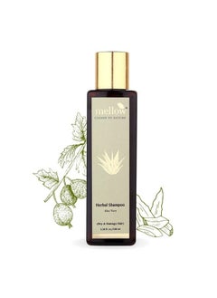 MELLOW Herbal Aloevera Shampoo For Dry And Damaged Hair (100 Ml); Aloe Vera Amla Reetha Shikakai & Bhringraj; Help In Preventing Hair Fall And Hair Greying; Ayush Certified; 100% Chemicalfree  - Image 1