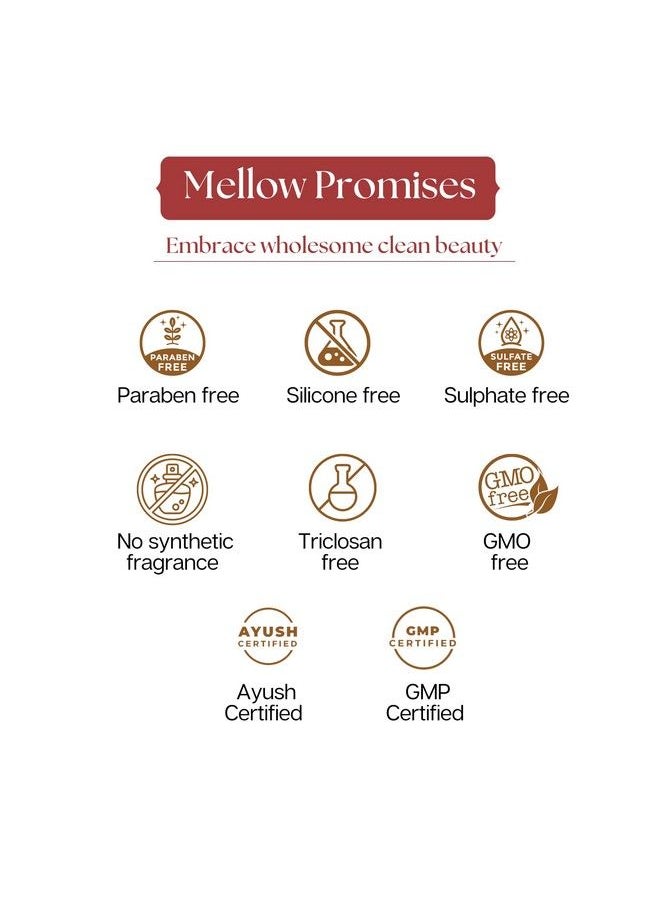 MELLOW Herbal Aloevera Shampoo For Dry And Damaged Hair (100 Ml); Aloe Vera Amla Reetha Shikakai & Bhringraj; Help In Preventing Hair Fall And Hair Greying; Ayush Certified; 100% Chemicalfree  - Image 4