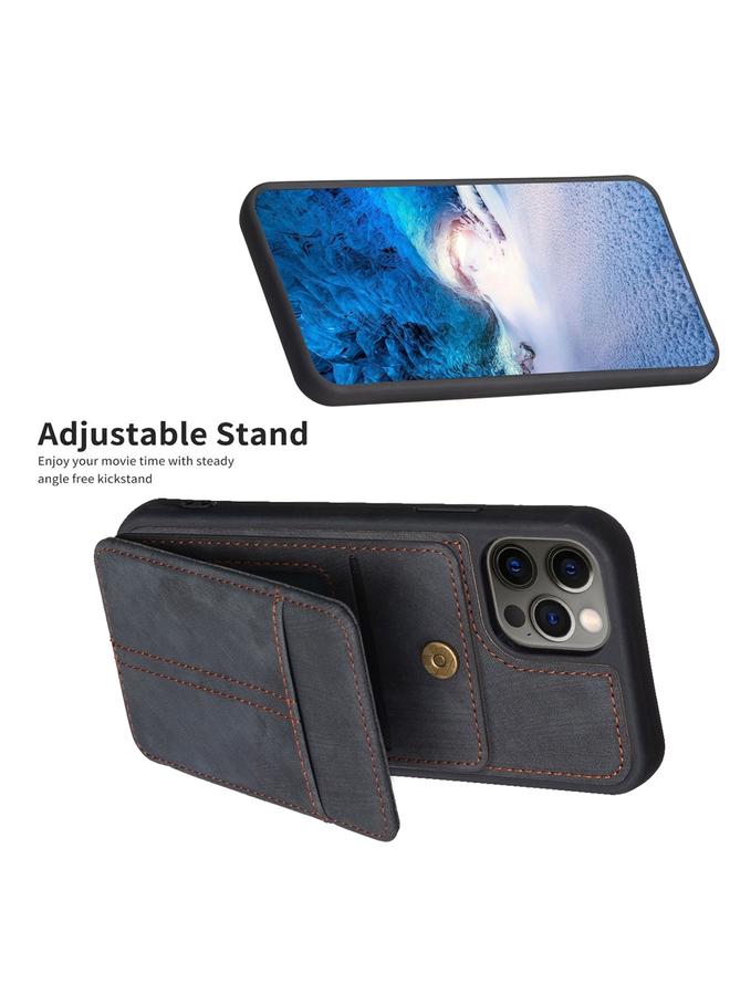 Zaboon Case For iPhone 11 Pro BF28 Frosted Card Bag Phone Case with Holder - Image 5