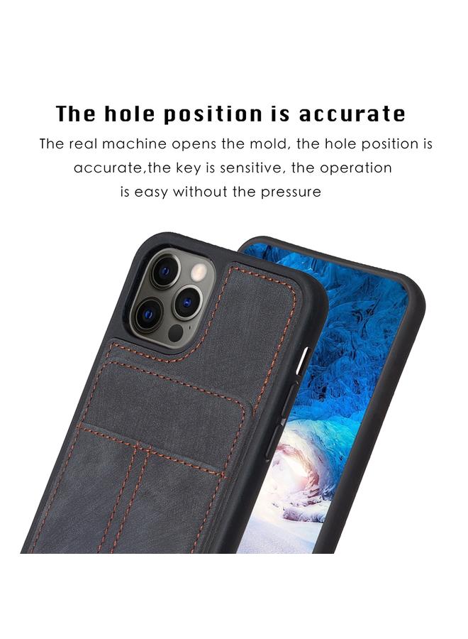 Zaboon Case For iPhone 11 Pro BF28 Frosted Card Bag Phone Case with Holder - Image 3