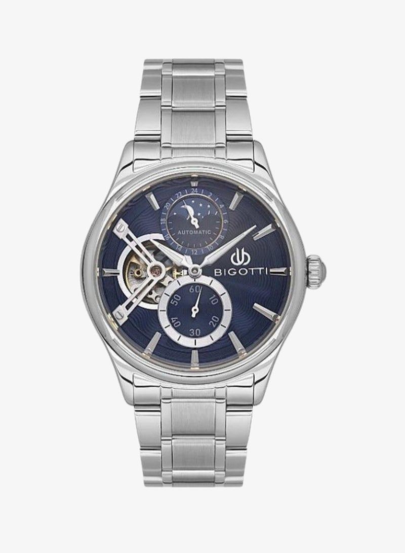 Bigotti - Raffinato Men Watch | Stainless SteelSteel Case | Analog | Round Dial | Mineral Glass | Automatic | Water Resistant 50 Meters - Image 1