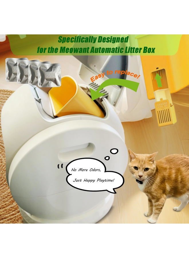 ShuRex Replacement Odor Eliminator for MeoWant Self-Cleaning Cat Litter Box, Cat Toilet Deodorizer Compatible with MeoWant Automatic Litter Box (4 Pack) - Image 4