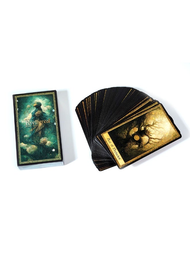 NIBEMINENT Shadow Work Tarot Deck Set - Beautiful antique tarot cards from the 19th century Gothic witch mystic box - 78 cards - Image 4