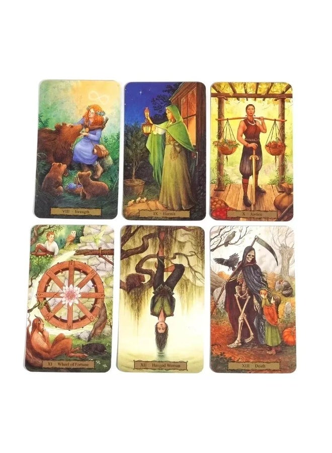 NIBEMINENT Witch Garden Tarot Cards - Destiny Prediction Game - Prediction Game - Card Array Game - Tarot Oracle Deck - Instructions in English - Secret Version - Image 2