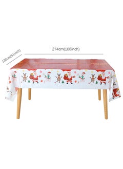 Red christmas tablecloth