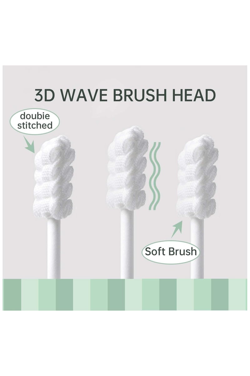 42PCS Toothbrush – Disposable Newborn Tongue Cleaner & Gum Cleaning Gauze, Oral Hygiene Care for 0-36 Months Baby - Image 2