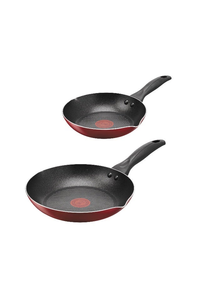 T-Fal Simply Cook 2 pcs set, Frypans 20/26 cm, Resistant non stick coating, Heat indicator, Diffusion base, B946S284 - Image 1