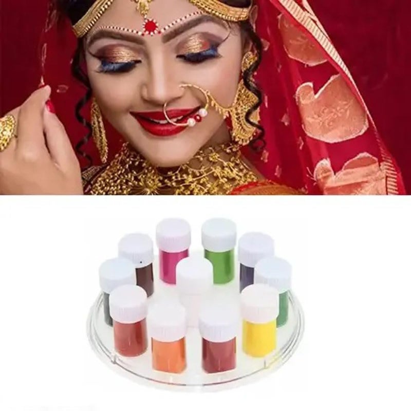 Heeva Creation 11 Colour Liquid Kumkum Bindi For Girls And Women MulticolorPack Of 2 - Image 2