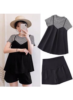 Summer Maternity Outfit Two-Piece Set Tao 1060 stripes