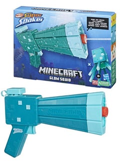 HASBRO - NERF Super Soaker Minecraft Glow Squid Water Blaster  - Image 1