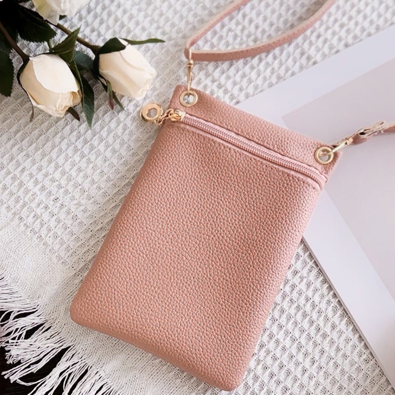 Litchi Pattern Mobile Phone Bag 2023Ladies Handbag Sweet Bag Women'S Shoulder Bag Daily All-Match Crossbody Bag - Image 3