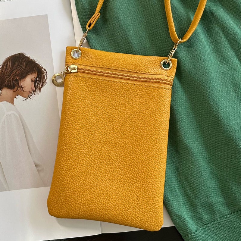 Litchi Pattern Mobile Phone Bag 2023Ladies Handbag Sweet Bag Women'S Shoulder Bag Daily All-Match Crossbody Bag - Image 5