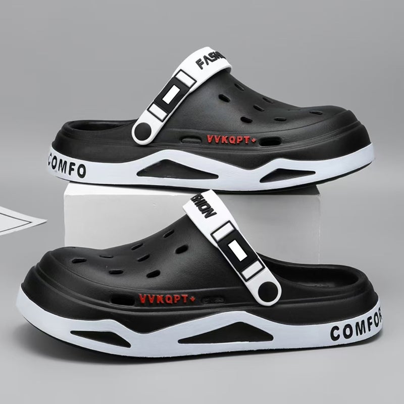 Mens Summer EVA Sandals Breathable Lightweight Black 
