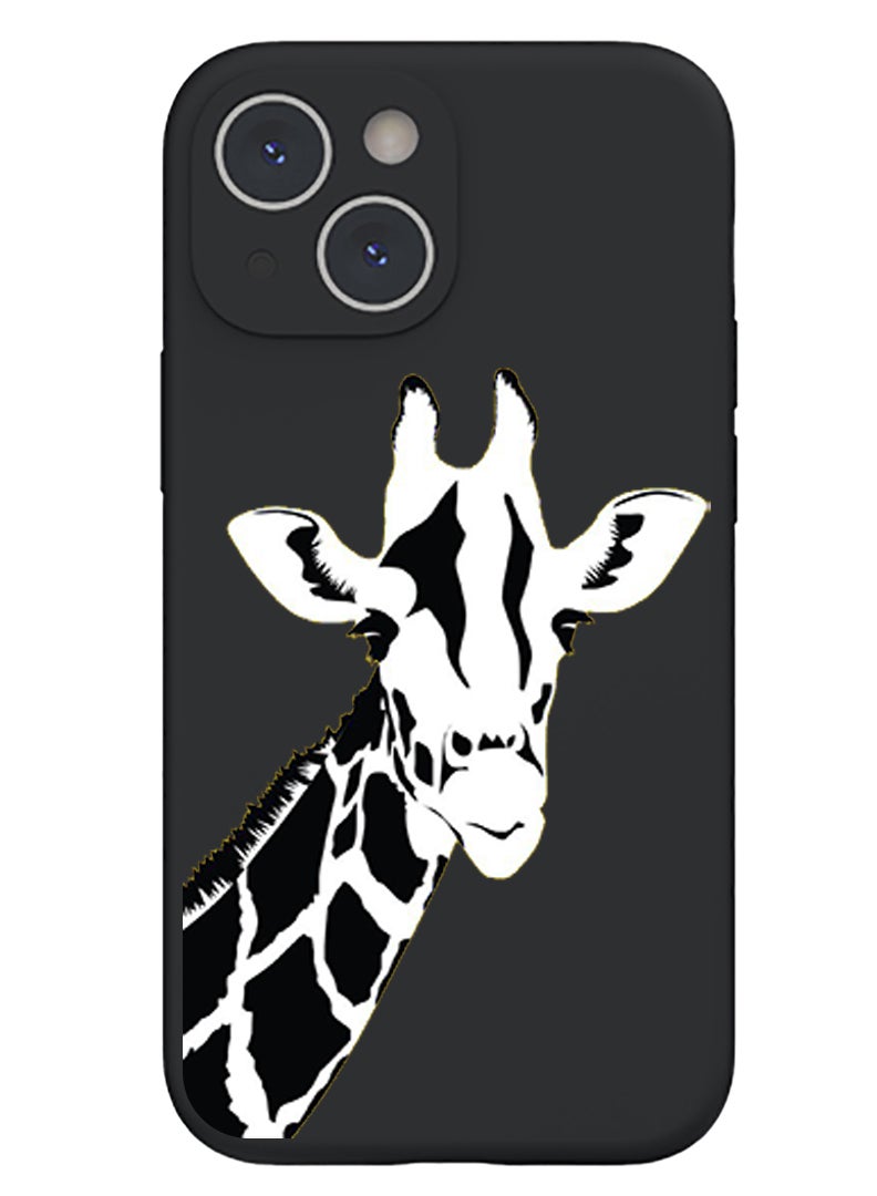 Theodor Protective Slim Fit Case Liquid Silicone Cover with Full Body Protection Anti-Scratch Shockproof Case For iPhone 14 Black  - Good views copy - Image 1