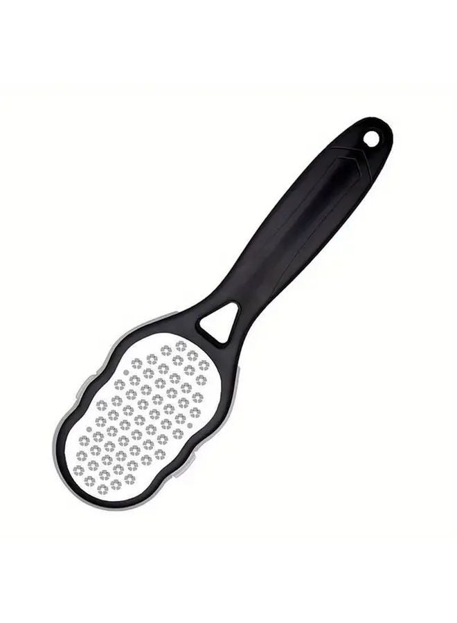 ملف قدم من الفولاذ المقاوم للصدأ الأسود بسطح تقشير خشن وناعم ومقبض مريح - Image 1