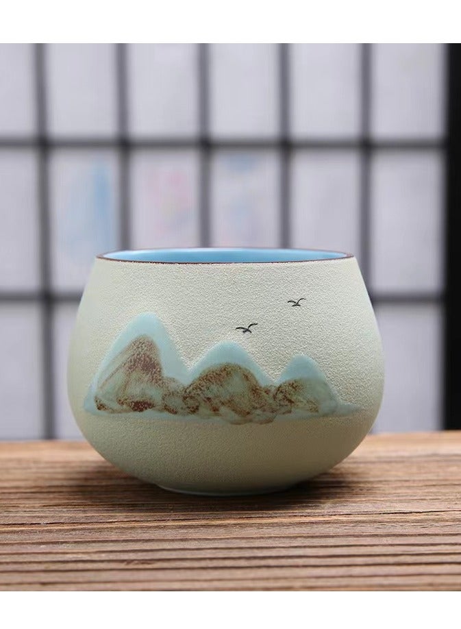 طقم فناجين قهوة إسبريسو بجدار مزدوج مكون من 5 قطع متعدد الألوان 130ملليلتر - Image 5