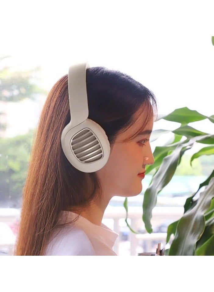 Hoco W23 - Brilliant Sound Bluetooth Headphones, Bluetooth V5.0, Use Time: Up To 8 Hours, Standby Time: Up To 200 Hours, Support TF Card & AUX Mode, Compatible Mobile Phones And Tablets - White. - Image 4