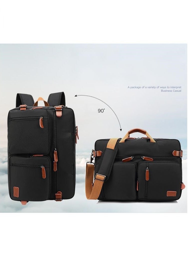 كول بيل حقيبة كتف حقيبة على ظهر محمول حقيبة 3 في 1 حقيبة رسول قابلة للتحويل لمدرسة الحافلات والسفر للرجال نساء - Image 4