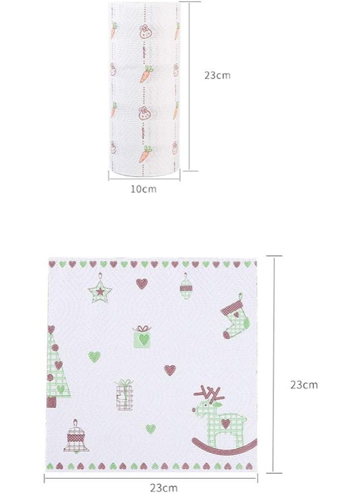 دونيسو رول مناديل مطبخ ورقية متعددة الطبقات بنقوش بسيطة وأنيقة – جودة عالية وامتصاص فائق لتجفيف الأواني والأسطح بسهولة وتصفيه الزيت ولاستخدامات متعدده في المطبخ، طبقات سميكة وملمس ناعم للاستخدام اليومي، تصميم عملي يضيف لمسة جمال وأناقة لكل مطبخ عصري - متعدده الاشكال - Image 4