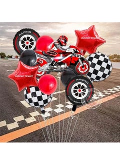 Düvenci Ticaret Motorcycle Foil Balloon 18 Inch Rubber Helium Balloons Birthday Party Supplie Racing Decorations 