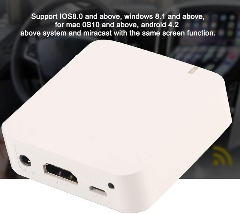 كلاراكو محول واي فاي لاسلكي للسيارة مع شاشة AV+HDMI، وشاشة عرض واي فاي للسيارة، ومحول استقبال ميرا بوكس - Image 4
