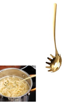 Happy Home Stainless Steel Spaghetti Serving Spoon25Cm-Gold  - Image 1