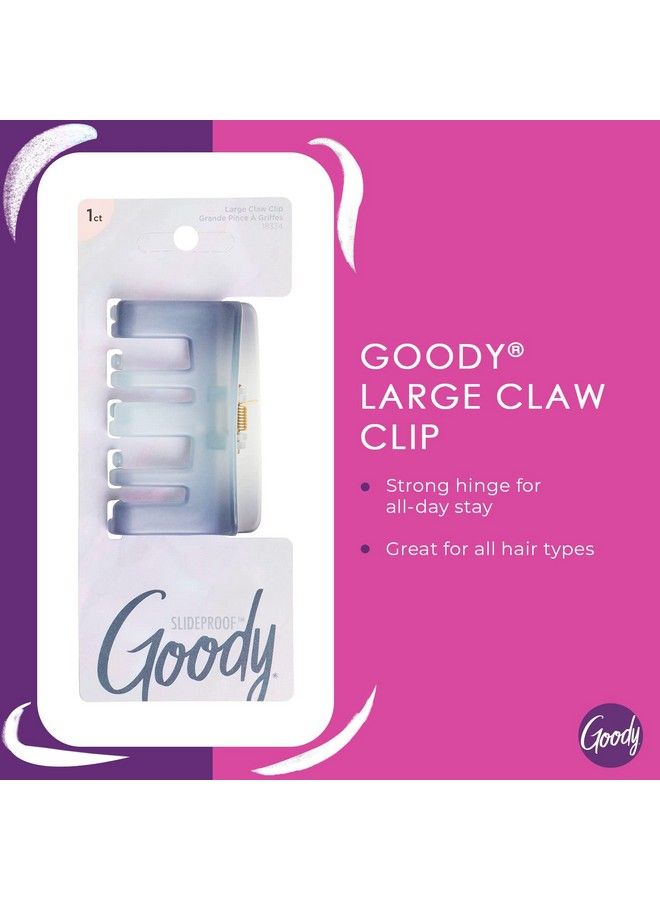 Goody Large Claw Clip 1 Count Winter Solstice Collection All Hair Types Great For Easily Pulling Up Your Hair Painfree Hair Accessories For Women Men Boys And Girls - Image 3
