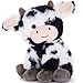 Tezituor 10 Inch Cow Stuffed AnimalAdorable Fluffy Cow Plush ToySoft Farm Stuffed Animal Plushies for Girls BoysToddler Gift Decor for Christmas Valentines BirthdaySitting Cow - Image 2