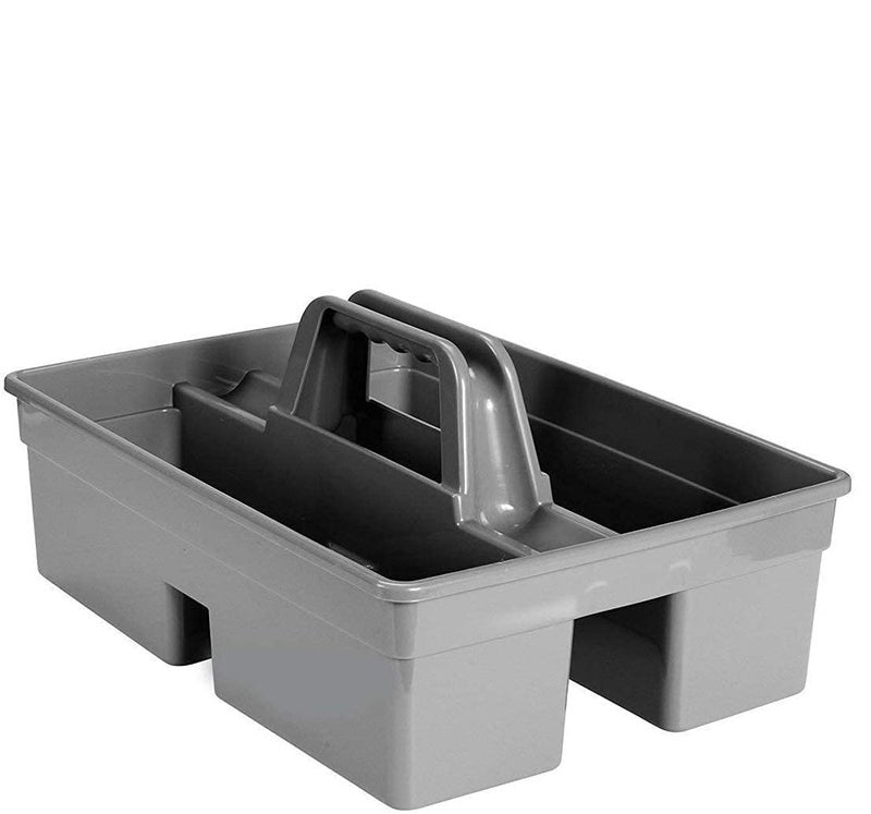 KR STORE ABS Plastic Bucket Plastic Tool Organizer with Handle for Cleaning Bathroom Floors Windows Grey - Image 1