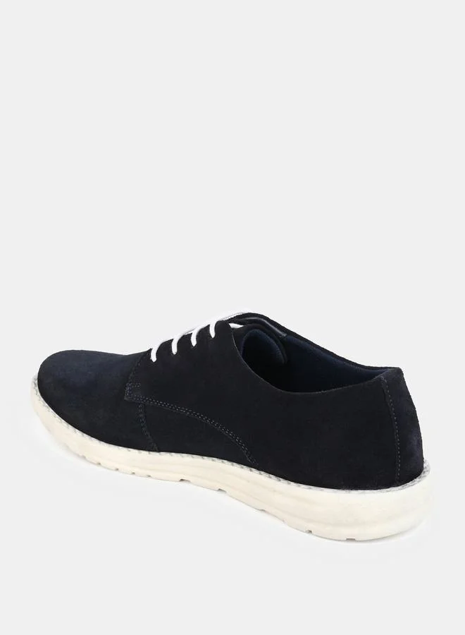 Styli Genuine Leather Lace Up Casual Shoes