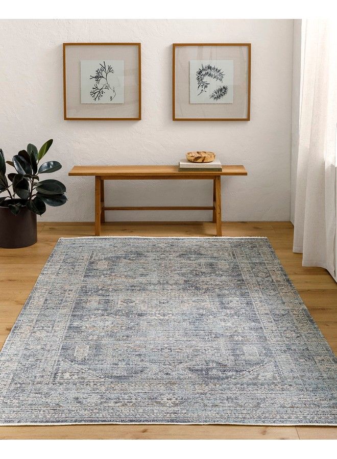 Surya Becki Owens X Surya Margaret Area Rug 2'7" X 7'3" Navy Taupe  - Image 2