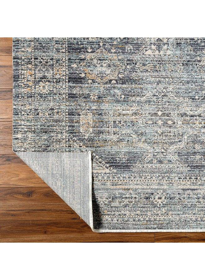 Surya Becki Owens X Surya Margaret Area Rug 2'7" X 7'3" Navy Taupe  - Image 5