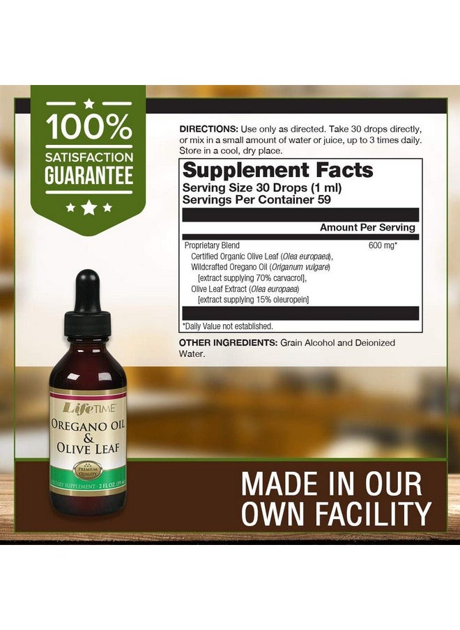 Lifetime Organic Oregano Oil And Olive Leaf Drops ; Healthy Immune System Support ; Made In The Usa ; 2 Fl Oz ; 59 Servings  - Image 3