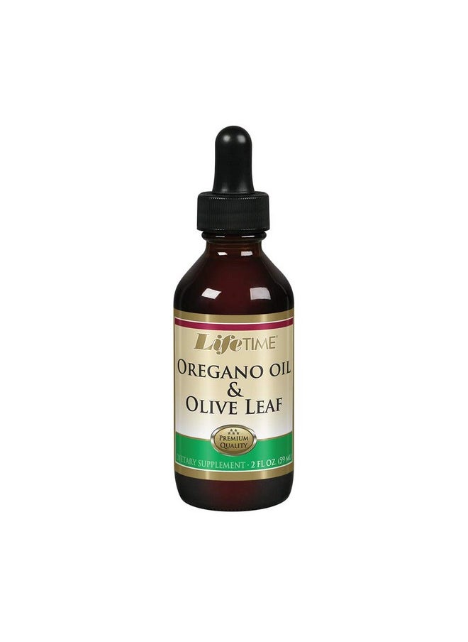 Lifetime Organic Oregano Oil And Olive Leaf Drops ; Healthy Immune System Support ; Made In The Usa ; 2 Fl Oz ; 59 Servings  - Image 1