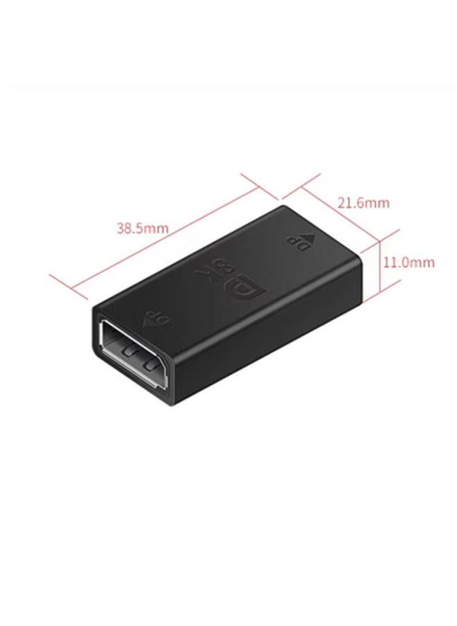 DP To DP Transfer Elbow Audio And Video Grasp Head Series DP To MINIDP Straight Head 8 HD Expansion DP1.4-Number Of Interfaces:DP Mother [to DP Mother Straight Head]]  - Image 1