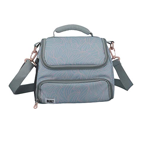 Built Insulated Lunch Bag with 'The Mindful' Design, Polyester, Grey/Pale Pink, 18.5 x 27 x 21 cm - Image 3