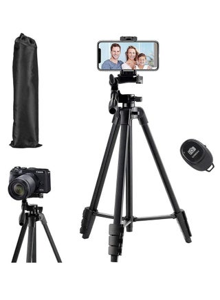 Tripod Flexible, 130cm Extendable Mobile Tripod Stand with Wireless Remote and Clip,Universal Aluminum Alloy Tripod for Video Selfie, Recording,Travel Camera Tripod Lightweight - pzsku/Z82361171FF2491BE448FZ/45/1749522932/4d11e5b9-1555-4999-bd50-ddbd7ea205c1