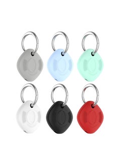 Y&D Cases Compatible with Samsung Galaxy SmartTag/SmartTag Plus Case, 6-Pack Soft Silicone Keychain Protective Case Cover Holder Keyring Key Chain Accessories for SmartTag  - Image 1