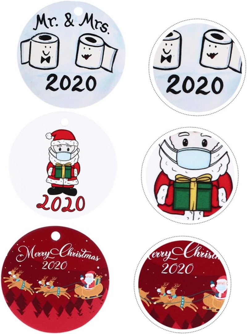 klarako 3pcs Decorations Xmas Home Ornament Hanging Pendant Party Tree Decoration Christmas Decor Pendants - Image 3