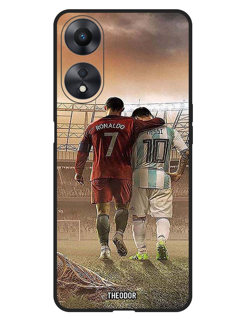 Theodor Protective Case Anti Scratch Shock Proof Bumper Cover For Oppo A98 Ronaldo Messi - Image 1