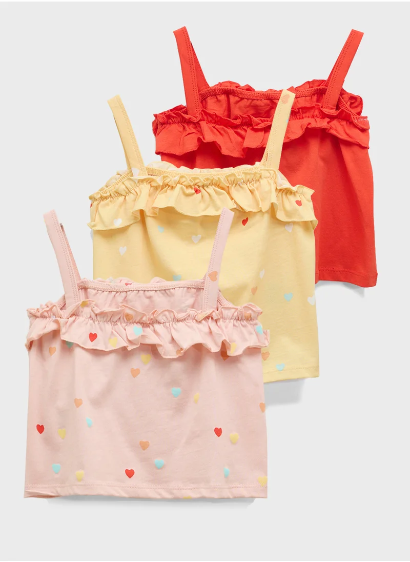 اتش اند ام 3-Pack Flounce-Trimmed Strappy Tops